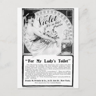 Carte Postale Old Advert pour les toilettes de ma dame