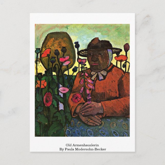 Carte Postale Old Armenhauslerin Par Paula Modersohn-Becker (Devant)