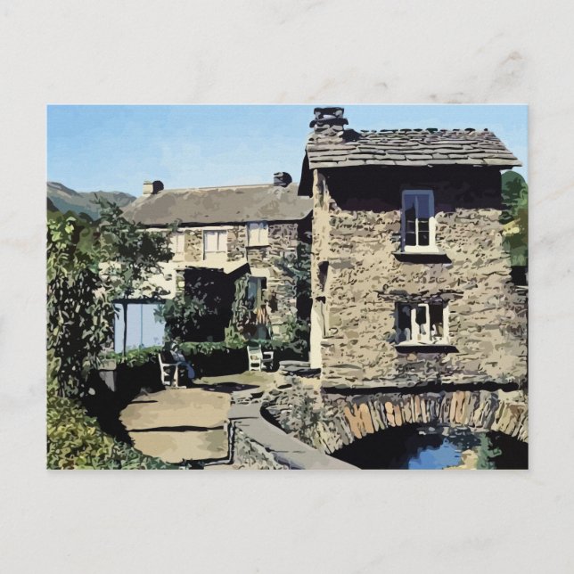 Carte Postale Old Bridge House Ambleside Cumbria Angleterre (Devant)