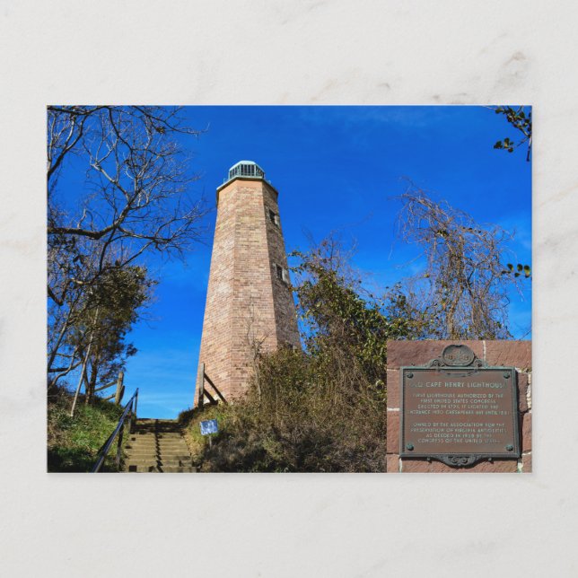 Carte Postale Old Cape Henry Lighthouse Fort Story, Virgina (Devant)