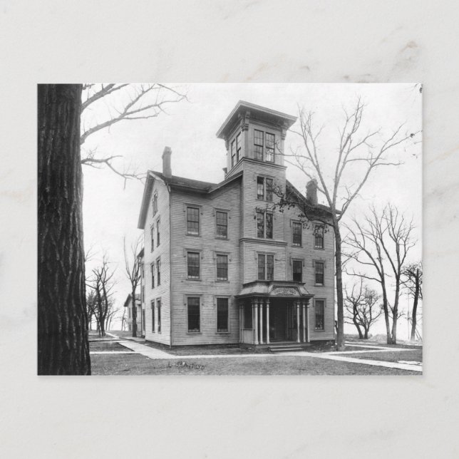 Carte Postale Old College, Evanston, construit en 1855 (Devant)