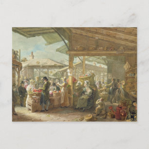 Carte Postale Old Covent Garden Market, 1825