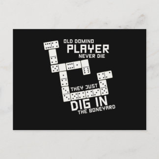 Carte Postale Old Domino Joueur Dominos Carreaux Puzzler Jeu Cad