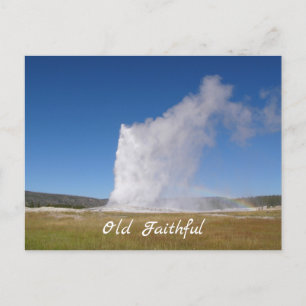 Carte postale Old Faithful