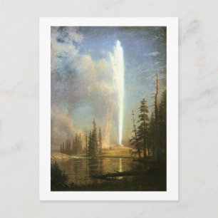 Carte Postale Old Faithful, Albert Bierstadt
