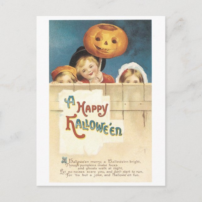 Carte Postale Old-fashioned Halloween (Devant)