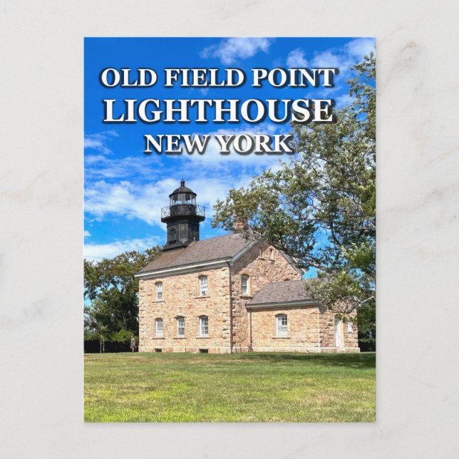 Carte Postale Old Field Point Lighthouse, New York Postcard (Devant)