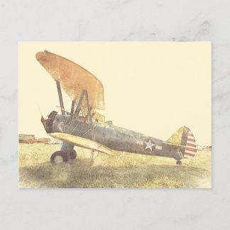 Carte Postale Old Fighter Biplane Airplanes Postcard