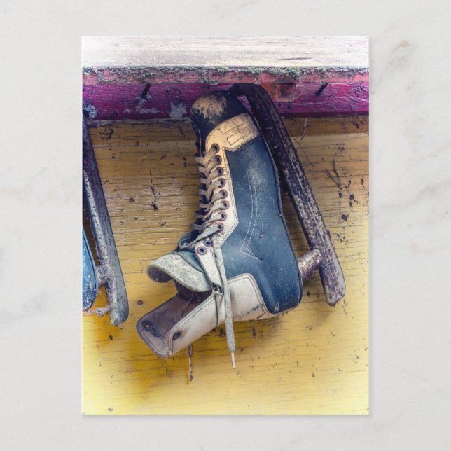 Carte Postale Old hockey skate (Devant)