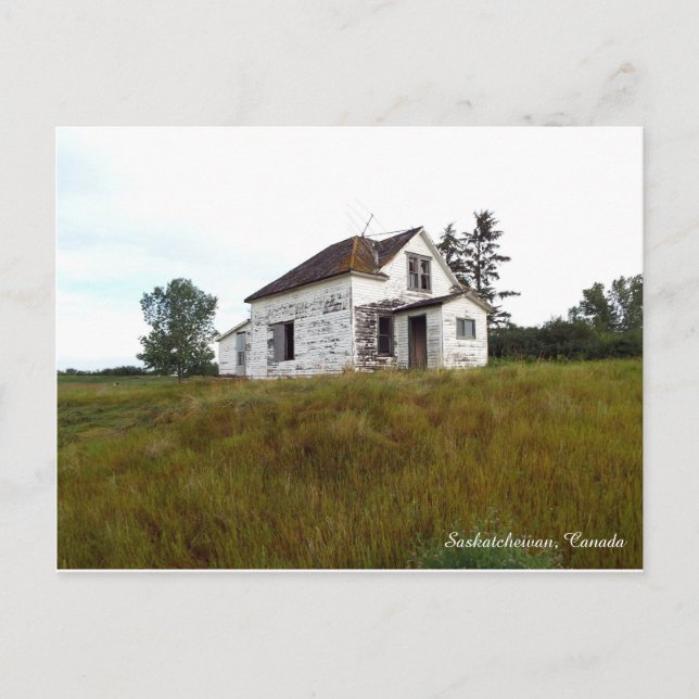 Carte postale Old House en Saskatchewan (Devant)