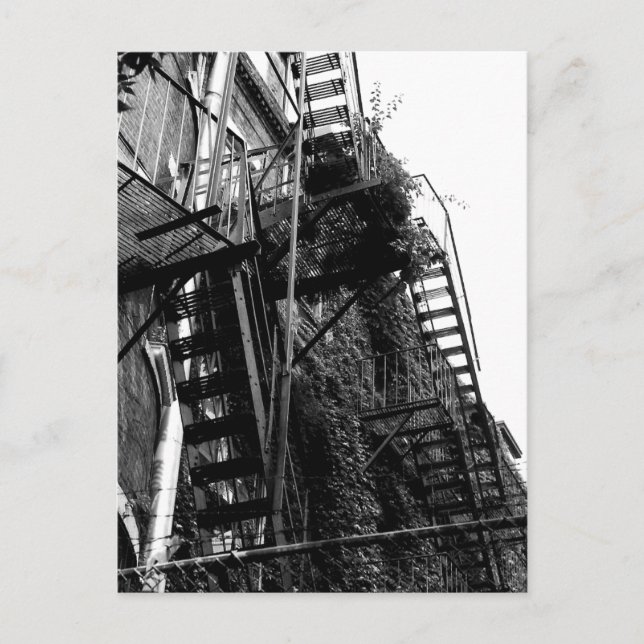 Carte Postale Old Iron Apartment Building Staircase (Devant)