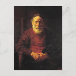 Carte Postale Old man in red - Rembrandt