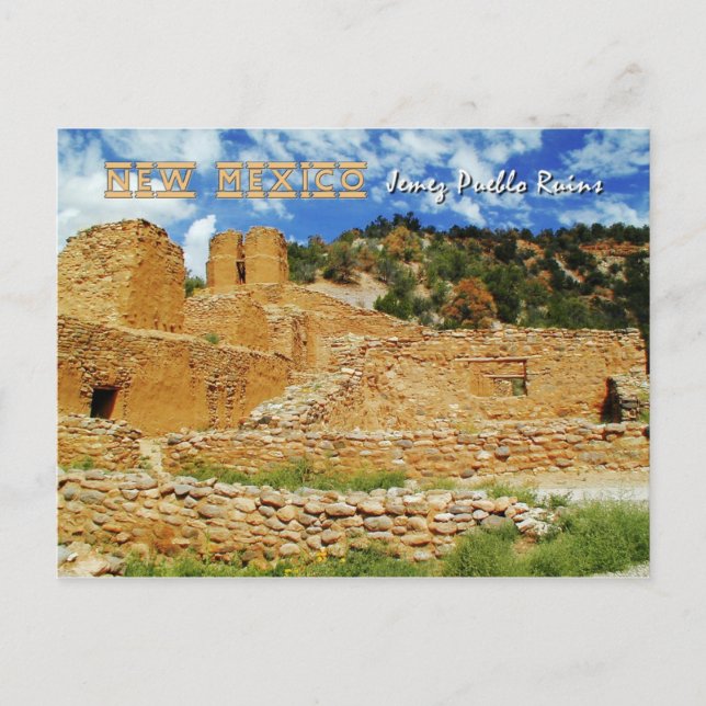 Carte Postale Old Mission Church, Jemez State Monument, NM (Devant)