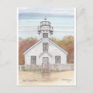Carte Postale Old Mission Point Light House