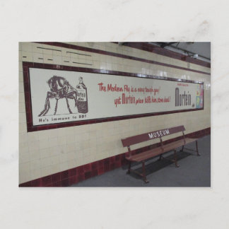 Carte Postale Old Mortein Ad in Museum Station Postcard