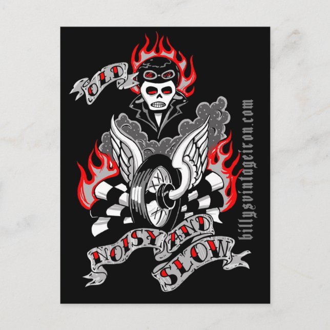 Carte Postale Old, Noisy & Slow (color) (Devant)