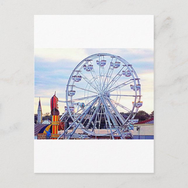 Carte Postale Old Orchard Beach Ferris Wheel Nouvelle-Angleterre (Devant)