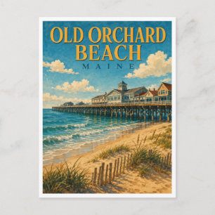 Carte Postale Old Orchard Beach Maine Ocean Pier GeoSaga