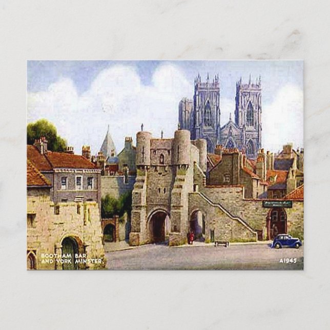 Carte Postale Old Postcard - Bootham Bar, York (Devant)