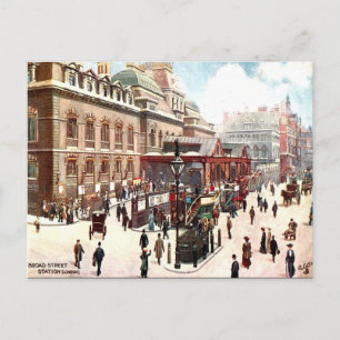 Carte Postale Old Postcard - Broad Street Station, Londres