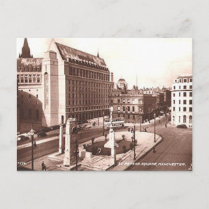 Carte Postale Old Postcard - Carré St Peter, Manchester
