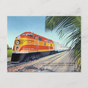 Carte Postale Old Postcard - Florida E Coast Railway Streamliner