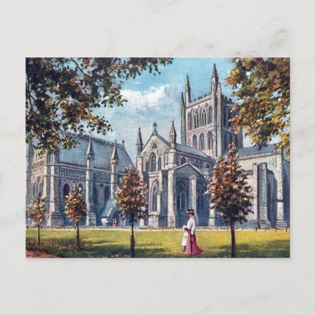 Carte Postale Old Postcard - Hereford Cathedral (Devant)