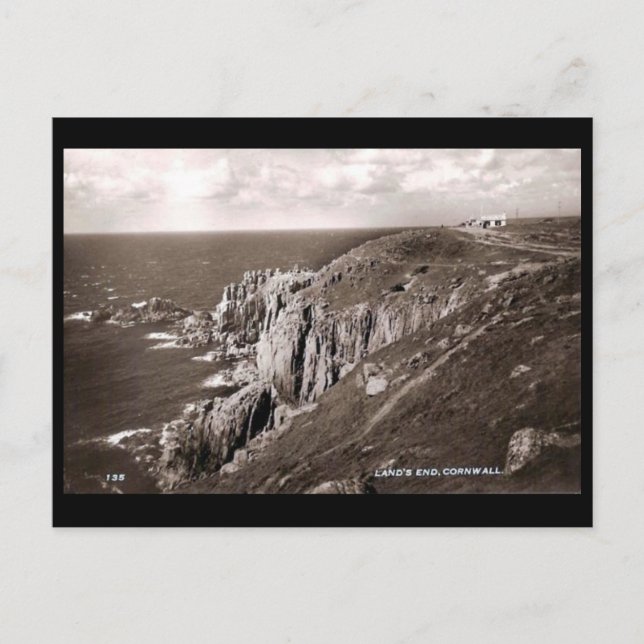 Carte Postale Old Postcard - Land's End, Cornwall (Devant)