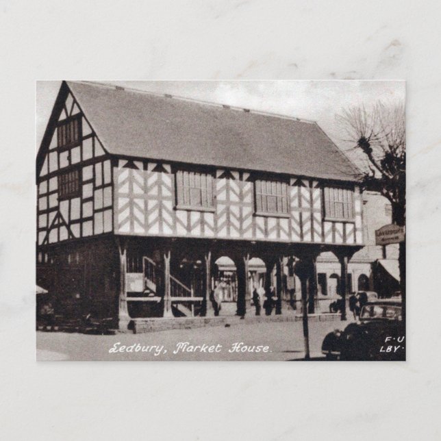 Carte Postale Old Postcard - Market House, Ledbury. (Devant)
