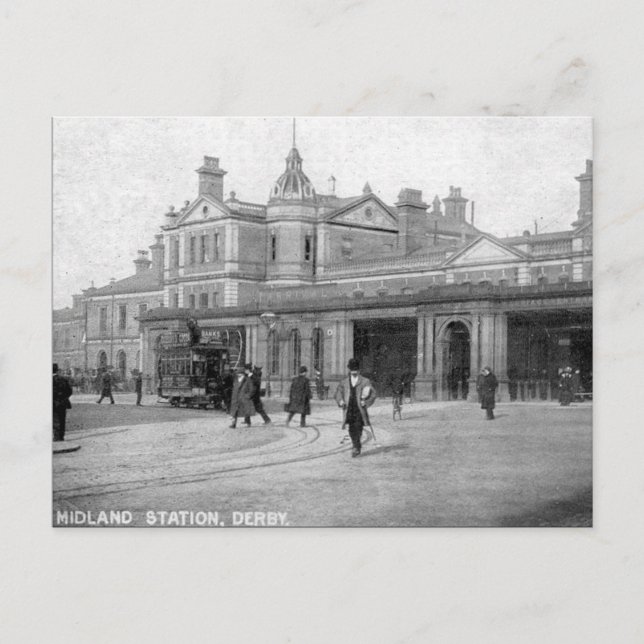 Carte Postale Old Postcard - Midland Station, Derby (Devant)