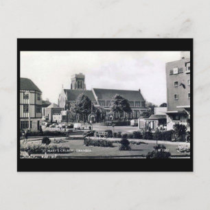 Carte Postale Old Postcard - St Mary's Church, Swansea.