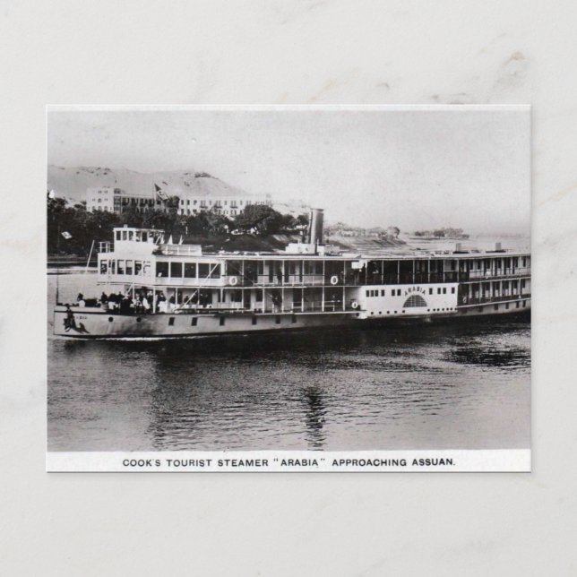 Carte Postale Old Postcard - Steamer à Assouan, Egypte (Devant)