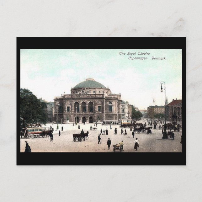 Carte Postale Old Postcard - Théâtre Royal, Copenhague (Devant)