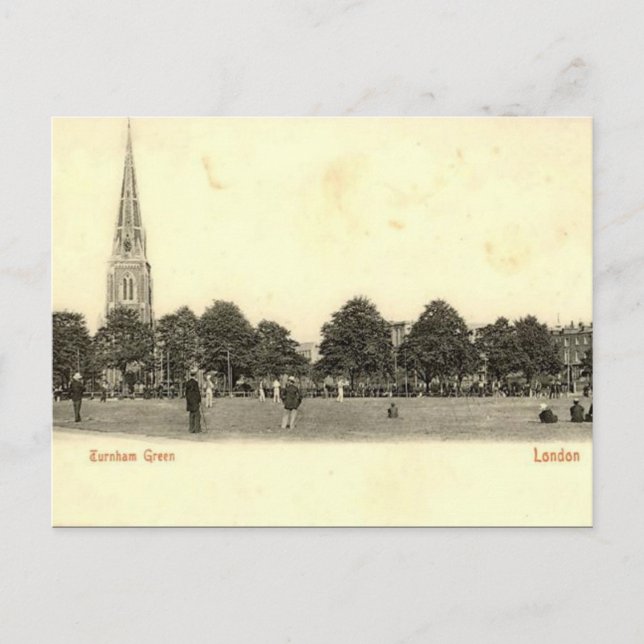 Carte Postale Old Postcard - Turrnham Green, Chiswick, Londres. (Devant)