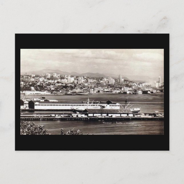 Carte Postale Old Postcard - Waterfront, Seattle, Washington (Devant)