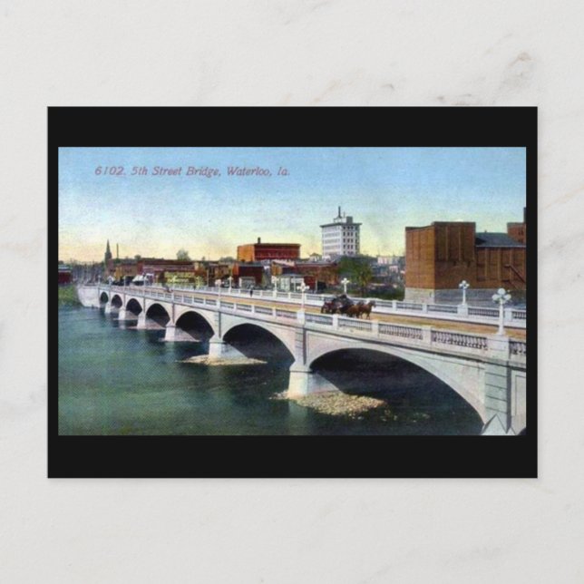 Carte Postale Old Postcard - Waterloo, Iowa, USA (Devant)
