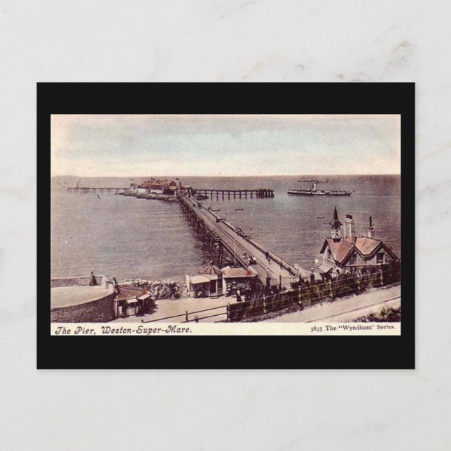 Carte Postale Old Postcard, Weston-super-Mare, la jetée (Devant)