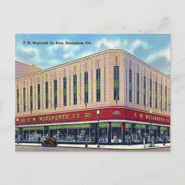 Carte Postale Old Postcard - Woolworth's, Birmingham, Alabama (Devant)