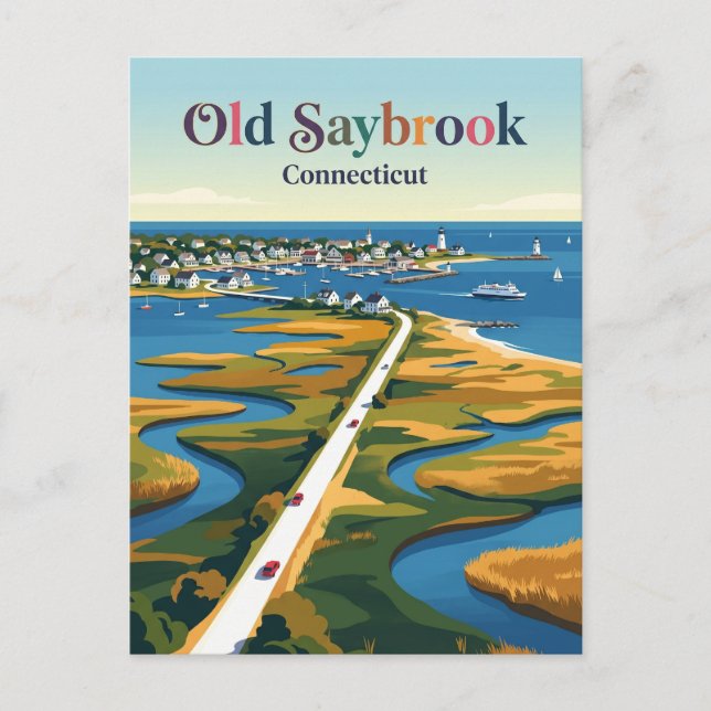 Carte Postale Old Saybrook Connecticut (Devant)