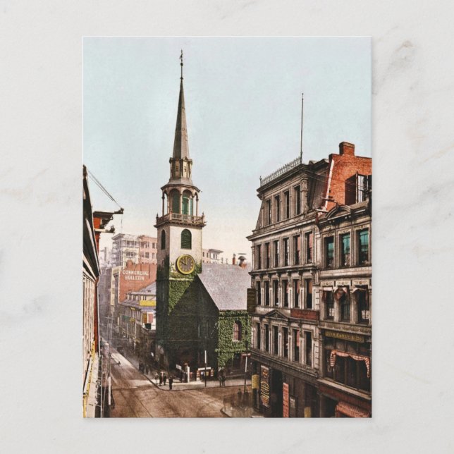 Carte Postale Old South Church Boston 1900 Vintage (Devant)