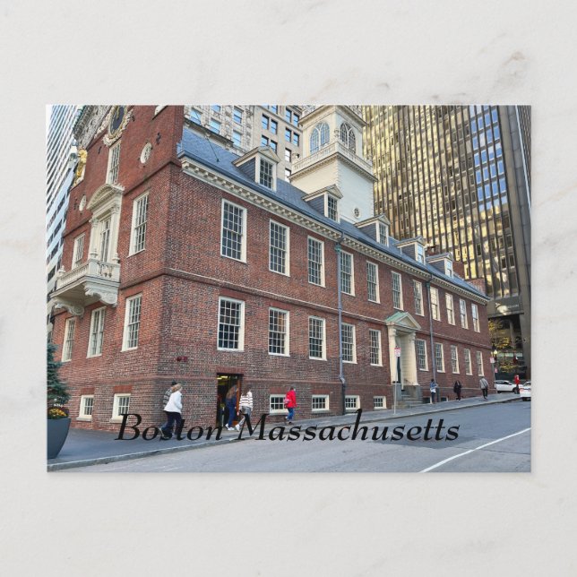 Carte Postale Old State House à Boston Massachusetts (Devant)