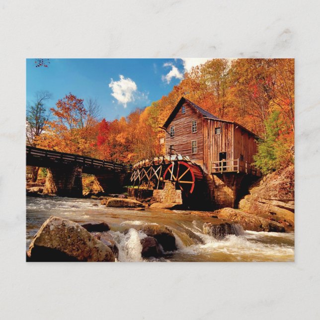 Carte Postale Olde Mill à l'automne (Devant)