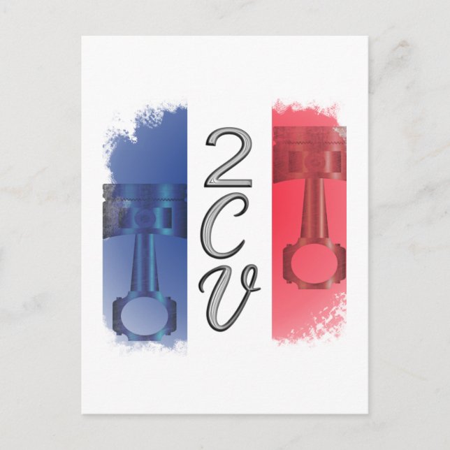 Carte Postale Oldtimer 2cv Ente France (Devant)