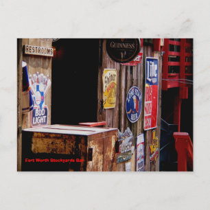 Carte Postale OldWest, Fort Worth Stockyards Bar