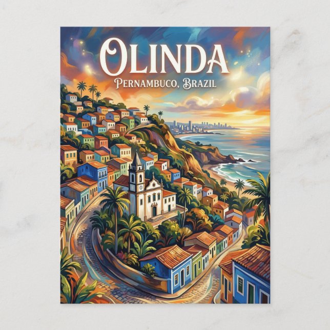 Carte Postale Olinda Brazil (Devant)
