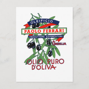 Carte Postale olio ferrari