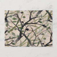 Olive Branch Abstrait Art Motif