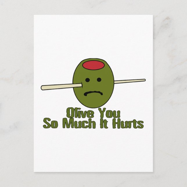 Carte Postale Olive-toi tellement (Devant)