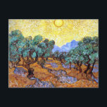 Carte Postale Olive Trees in the Sun Van Gogh<br><div class="desc">Magnifique peinture de Vincent Van Gogh représentant des oliviers au soleil.</div>