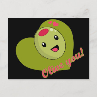 Carte postale Olive you